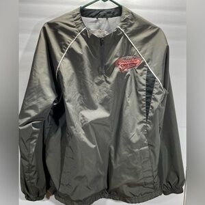 HOLLOWAY WINDBREAKER JACKET GREEN BLACK AND WHITE ADULT SIZES SMALL